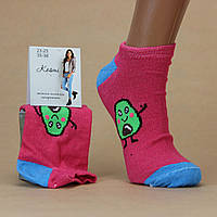 Демісезонні шкарпетки жіночі Авокадо 23-25 р. короткі Kosmi рожевий