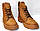 Розмір 37 - устілка 23,5 сантиметра  Зимові жіночі замшеві чоботи на хутрі, на платформі, руді  Mermaid 7-20, фото 7