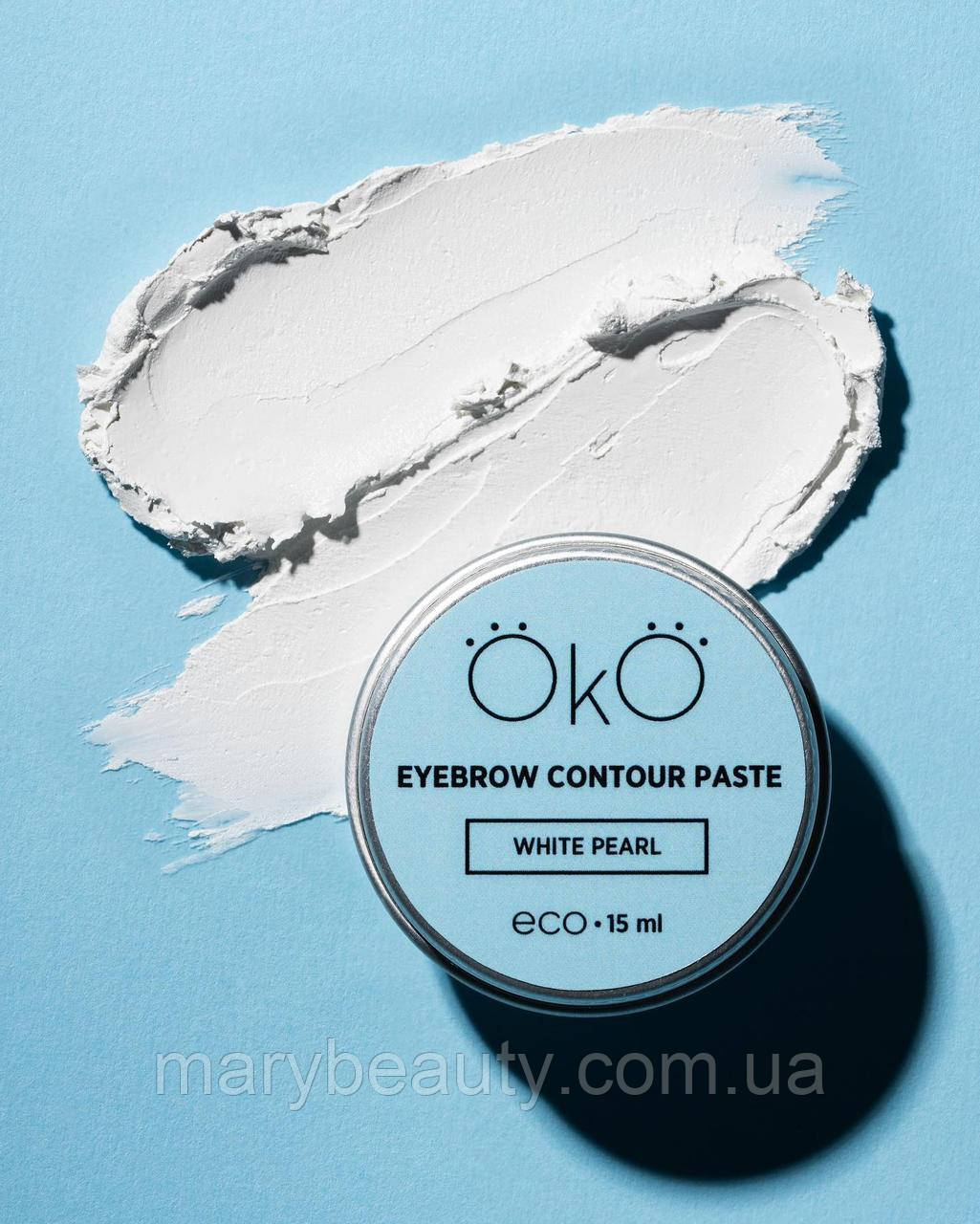 OKO Паста для брів Eyebrow Contour Paste White Pearl, 15 мл