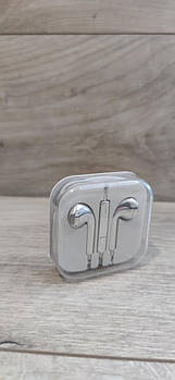 Навушники для телефона EarPods, дротова гарнітура Сірий (KG-5363)
