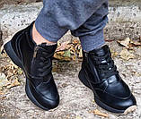 Черевики жіночі зимові зі шкіри на товстій підошві від виробника модель ЛС22-Б2117, фото 3