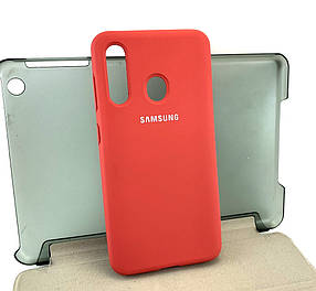Чохол на Samsung A60, A606 накладка бампер Silicone Case Full силіконовий червоний
