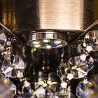 Кришталева люстра на 6 ламп Е27 з підсвічуванням основи та пультом д/у PM-E3150/6+6/AB/LED, фото 5