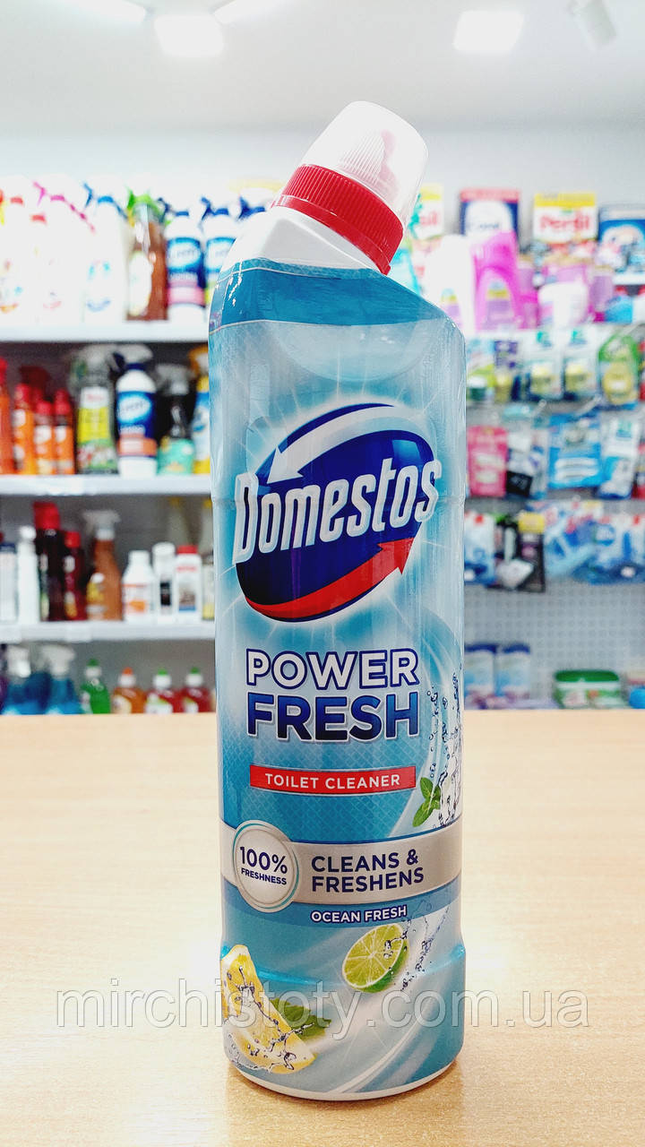 Чистящее средство для туалета Domestos Доместос Power Fresh океан 700мл - фото 1 - id-p1693832295