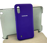 Чехол на Samsung M10, M105 накладка бампер Silicone Cover силиконовый фиолетовый