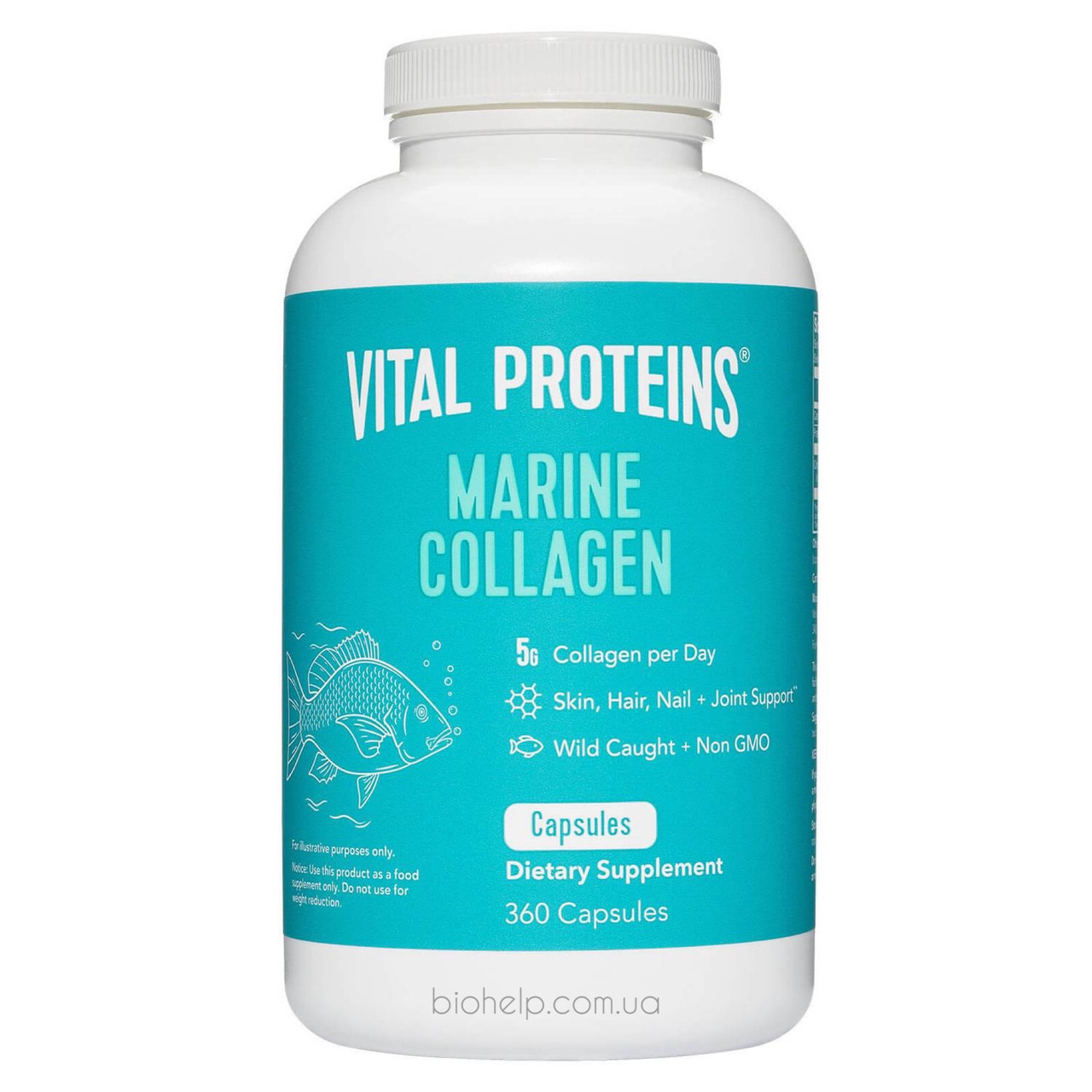 Vital Proteins, Marine Collagen / морський колаген 360 Capsules BX941