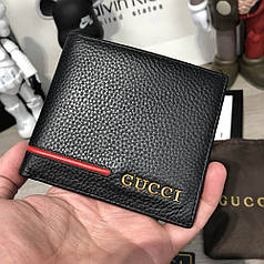 Бумажник Gucci Slender Wallet Ouroboros with Red Stripe Black