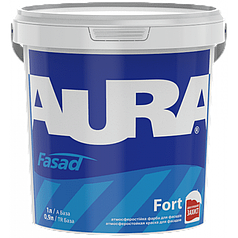 Фасадна фарба силіконмодифікована AURA Fasad Fort, біла, 1л