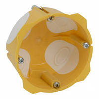 KPL 64-40/LD_NA Коробка приборная с эластичными вводами ПВХ; Желтая; Ø 68 высота 40 мм
