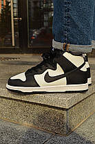 Чоловічі кросівки Nike Air Jordan 1 mid Black White Найк Аір Джордан 1 мід Блек Вайт 41, фото 3