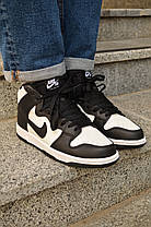 Чоловічі кросівки Nike Air Jordan 1 mid Black White Найк Аір Джордан 1 мід Блек Вайт 41, фото 3