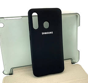 Чохол на Samsung A60, A606 накладка бампер Silicone Case Full силіконовий чорний