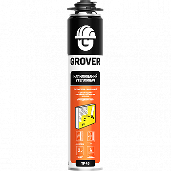 Піна монтажна GROVER TF45, утеплювач для нанесення напиленням, фото 1