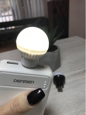 LED лампочка Usb Міні підсвітка-нічник для читання в темряві для ноутбука, комп’ютера, фото 1