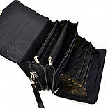 Чоловіча барсетка шкіряна Desisan 1086-011 чорна, фото 3