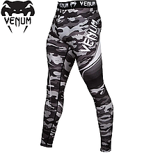 Компресійні штани чоловічі лосини компресійні легінси для єдиноборств Venum Camo Hero Spats White Black