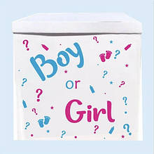 Оракал наклейка Boy or Girl на коробку розміром 70*70см