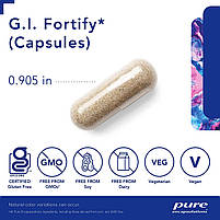 Pure Encapsulations G.I. Fortify/підтримання оптимального здоров'я кишківника 120 капсул BX064, фото 4