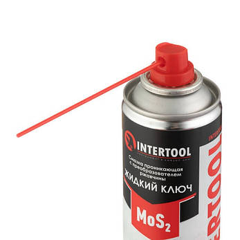 Мастило проникаюче "Рідкий Ключ", аерозоль 200 мл INTERTOOL FS-4120, фото 3