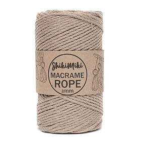 Еко шнур Shikimiki Rope 2 mm, колір Карамель