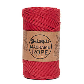 Еко шнур Shikimiki Rope 2 mm, колір Червоний