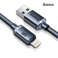Кабель USB на Lightning для IPhone/IPad BASEUS 2.4A Data Cable 1.2м (черный)
