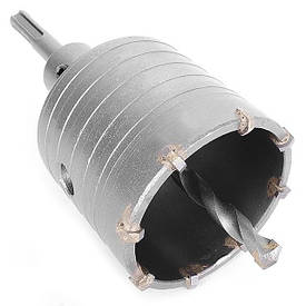 Комплект: Свердло корончастот для бетону 65 мм + Перехідник SDS Plus 100 мм INTERTOOL SD-7065