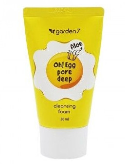 Пінка для вмивання Garden 7 Oh! Egg Pore Deep Cleansing Foam Aloe 30 мл
