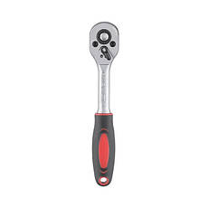 Рукоятка із храповым механізмом на 24 зуба 1/4''. CrV INTERTOOL HT-2104, фото 3
