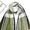 Шарф жіночий M&JJ СЭЛЛ Хакі/салатовий/білий 65х200 см (1071), фото 3