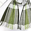 Шарф жіночий M&JJ СЭЛЛ Хакі/салатовий/білий 65х200 см (1071), фото 4