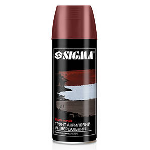 Ґрунт аерозольний акриловий 400 мл RAL 3009 (червоно-коричневий) SIGMA (2737541)