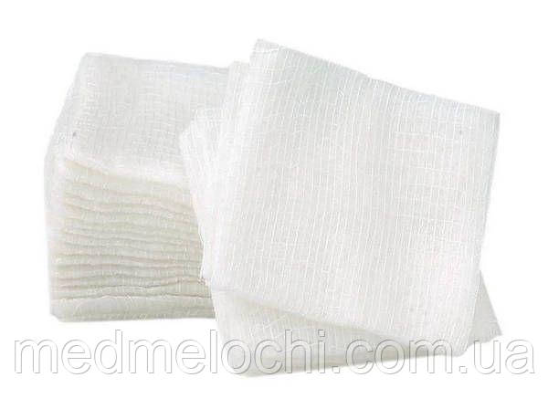 Серветка марлева нестерильна 10 см х 10 см, 8 шарів 100 шт Білосніжка