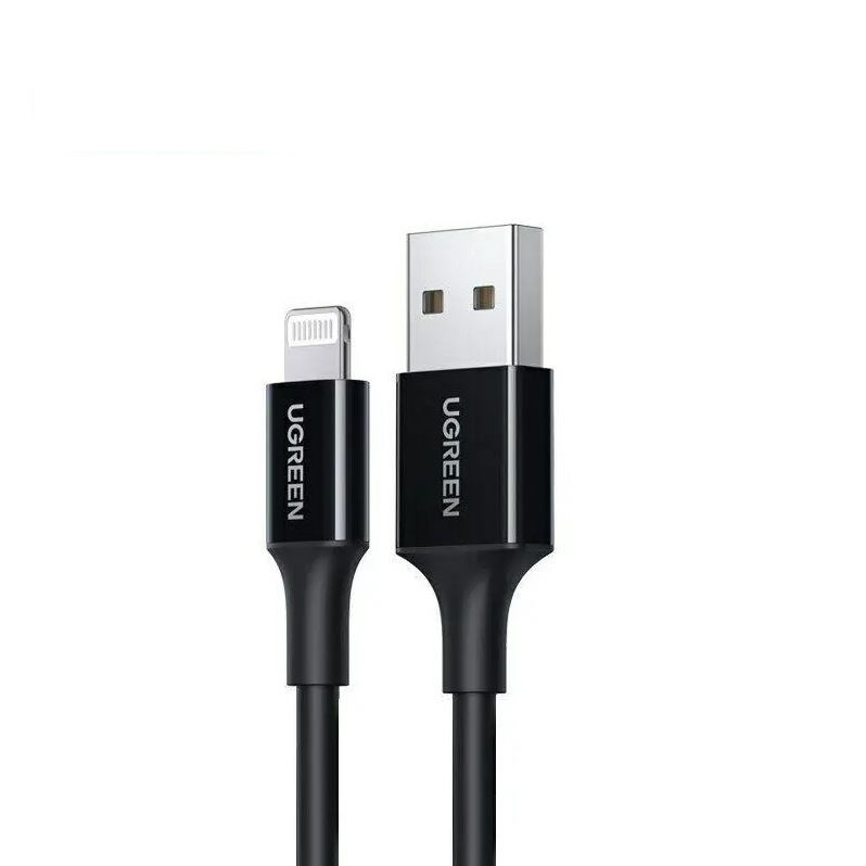 Кабель зарядний Ugreen MFi сертифікований lightning 1М Black (US155)