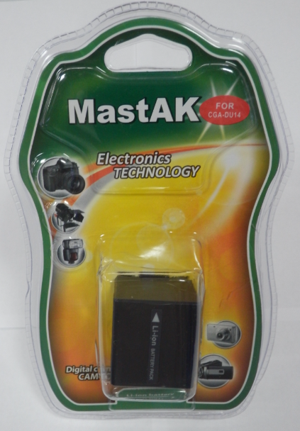 Акумулятор до відеокамери тм"MastAK" Panasonic CGA-DU14H 7,4 V 1,4 Ah 4,0 H Li-ion, фото 1