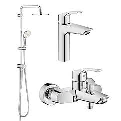 Набір змішувачів для ванної GROHE Eurosmart New UA123389M0 хром латунь 150271