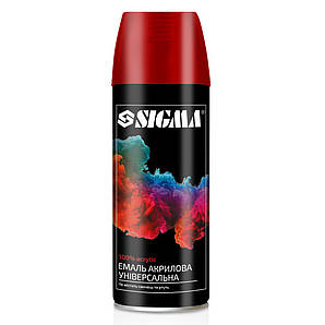 Емаль аерозольна акрилова 400 мл RAL 3005 (темно-вишневий глянець) SIGMA (2736941)