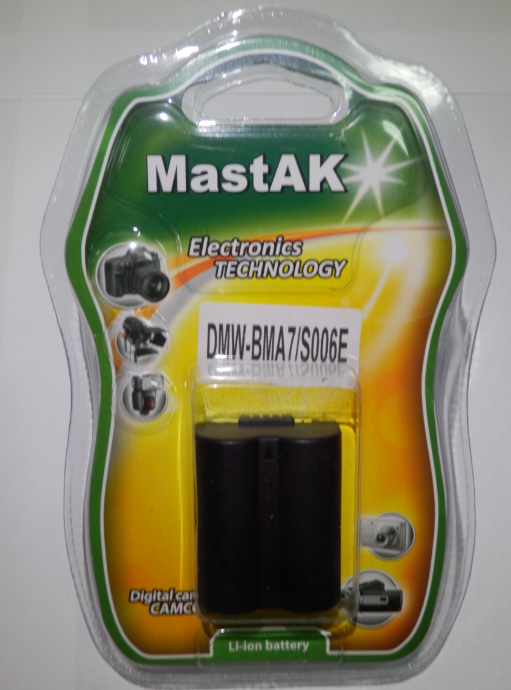 Акумулятор до фотокамери тм"MastAK" CGA-S006 7,2 V 710mAh, фото 1