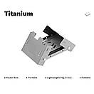 Пальник титановий туристичний  Fire Maple Lotus спиртівка для сухого пального складна плита спиртова на сухий спирт для походу, фото 9