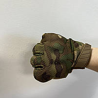 Тактичні штурмові рукавички із закритими пальцями Gloves FF 5 мультикам, фото 4