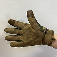 Тактичні штурмові рукавички із закритими пальцями Gloves FF 5 мультикам, фото 6