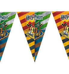 Паперова гірлянда прапорці "Гаррі Поттер", довжина 2 м