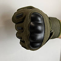 Тактичні рукавиці з пальцями Gloves FF 2 в кольорі олива, фото 3
