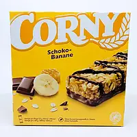 Злаковые батончики Corny schoko-banane 150 г