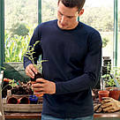 Чоловіча футболка з довгим рукавом лонгслів Fruit of the Loom Valueweight Long Sleeve однотонна 100% бавовна, фото 7