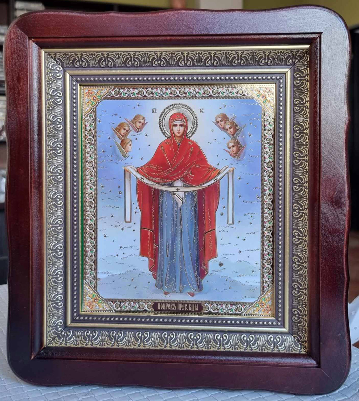 Икона Божией Матери "Покрова" рост. 23х26см: продажа, купить в Украине ...