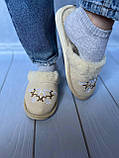 Домашні жіночі капці, зимові жіночі капці, хутряні жіночі капці, фото 2