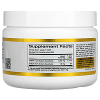 Buffered Gold C Non-Acidic Vitamin C Powder Sodium Ascorbate California Gold Nutrition 238 г, фото 2