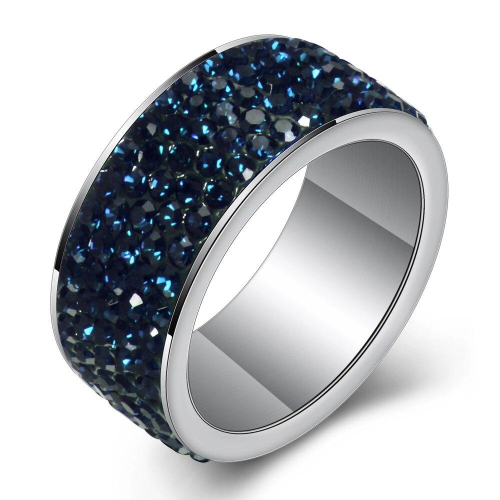 Жіноче кільце "Мерехтіння", усипане стразами, р. 15.5, 16.5, 17.5, 18, 19, фото 1