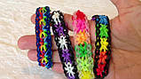 Гумки для плетіння браслетів 2200 дитячий набір для рукоділля та творчості, фото 6